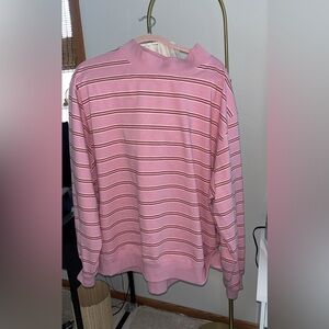 Parke Valentine’s Day Striped Sweetheart Mockneck + Matching Cotton Boxer Pants.
